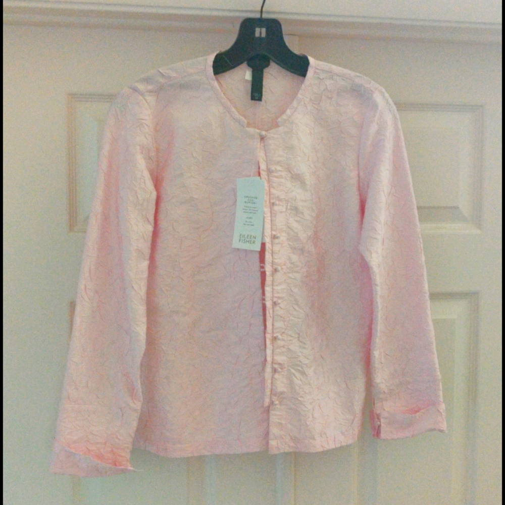 Eileen Fisher pink top/jacket